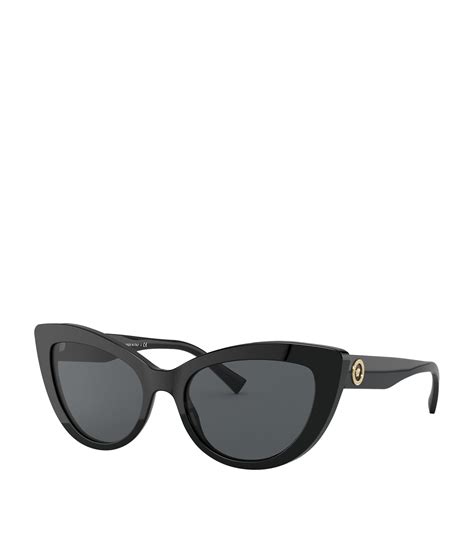 versace black cat eye acetate sunglasses|oversized Versace sunglasses.